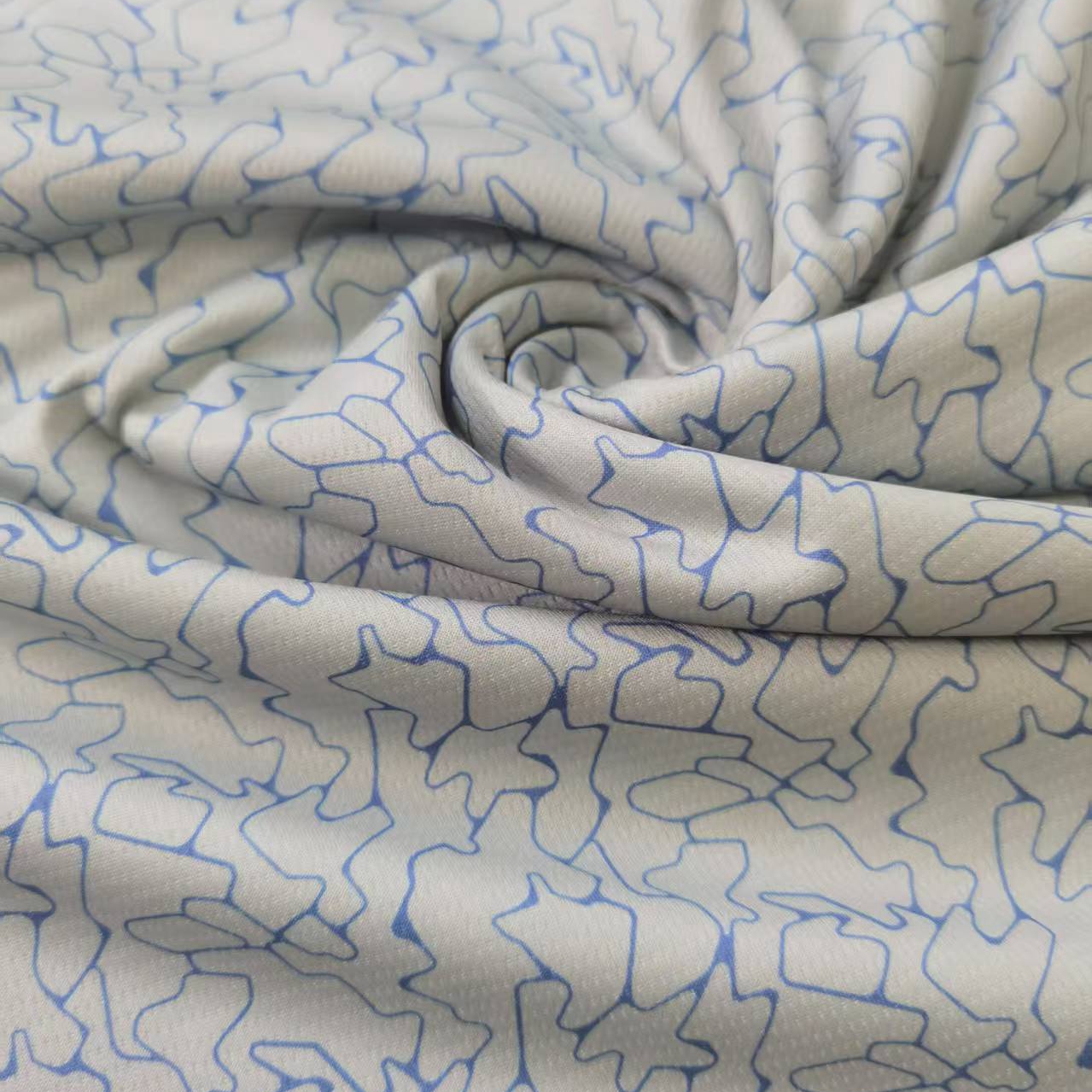 HIT25068 BRRR double knit mesh print for shorts and top Anti Odor and UPF 50 cooling 2026SS